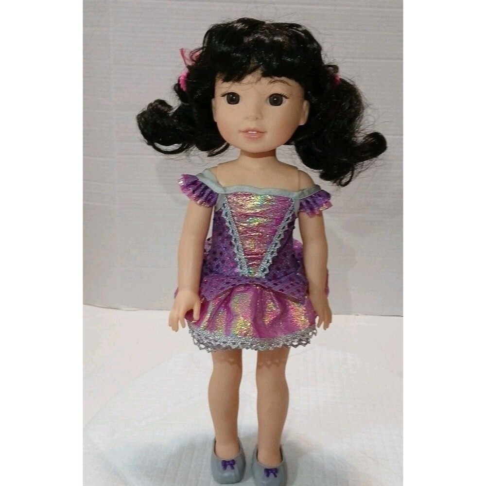 American Girl Baby Doll With Showtime Ballet Costume 14" Wellie Wisher Excellent